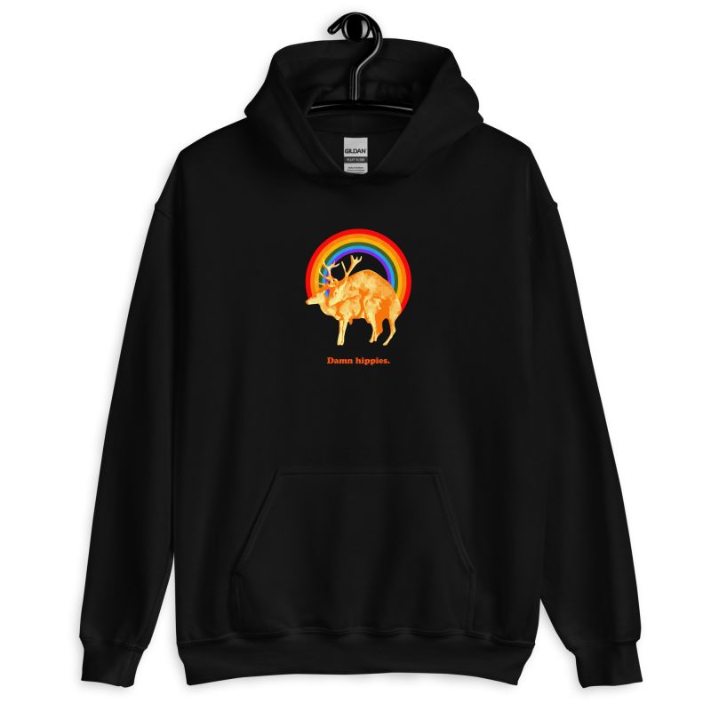 Damn hippies Unisex Hoodie - Image 9