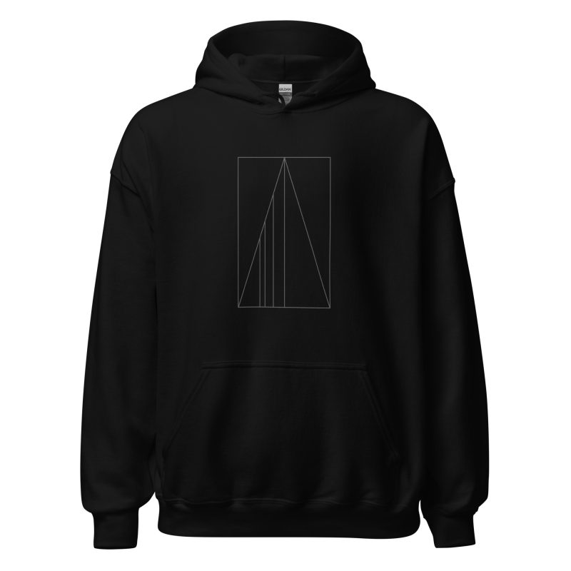 Golden Ratio Minimal Mountains Unisex Hoodie - Image 8