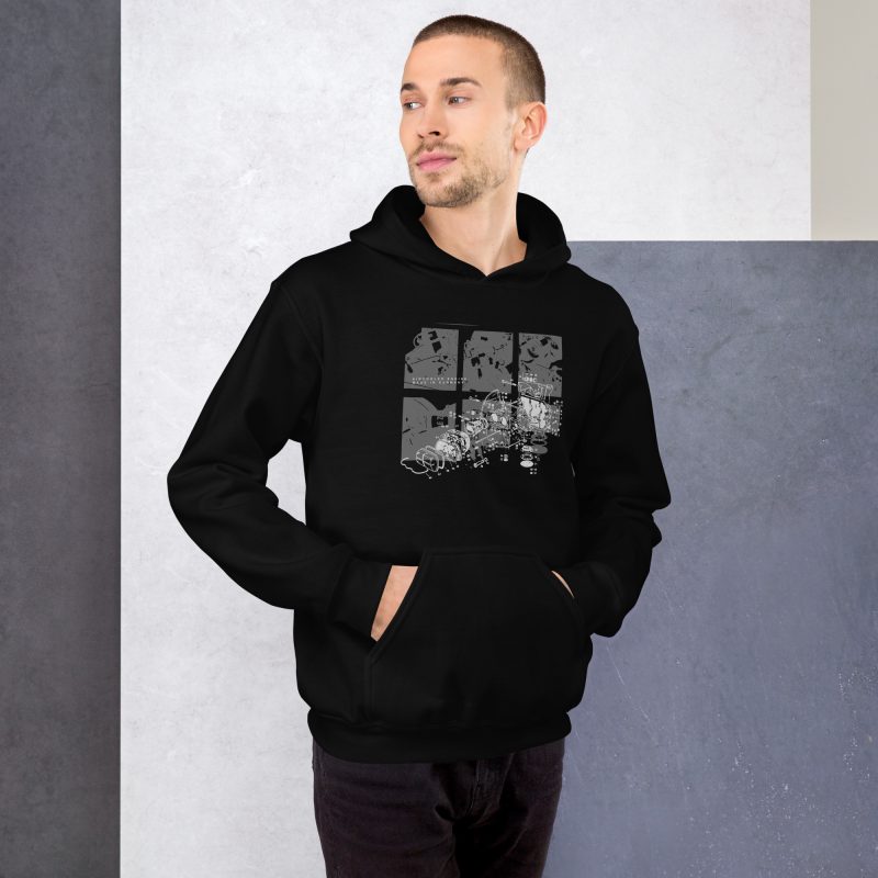 Aircooled Engine Made in Germany Unisex Hoodie - Image 2