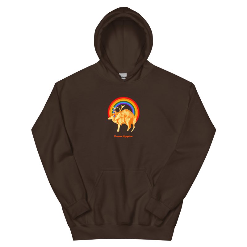 Damn hippies Unisex Hoodie - Image 5
