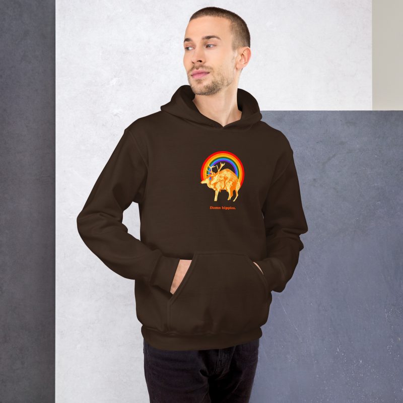 Damn hippies Unisex Hoodie - Image 8