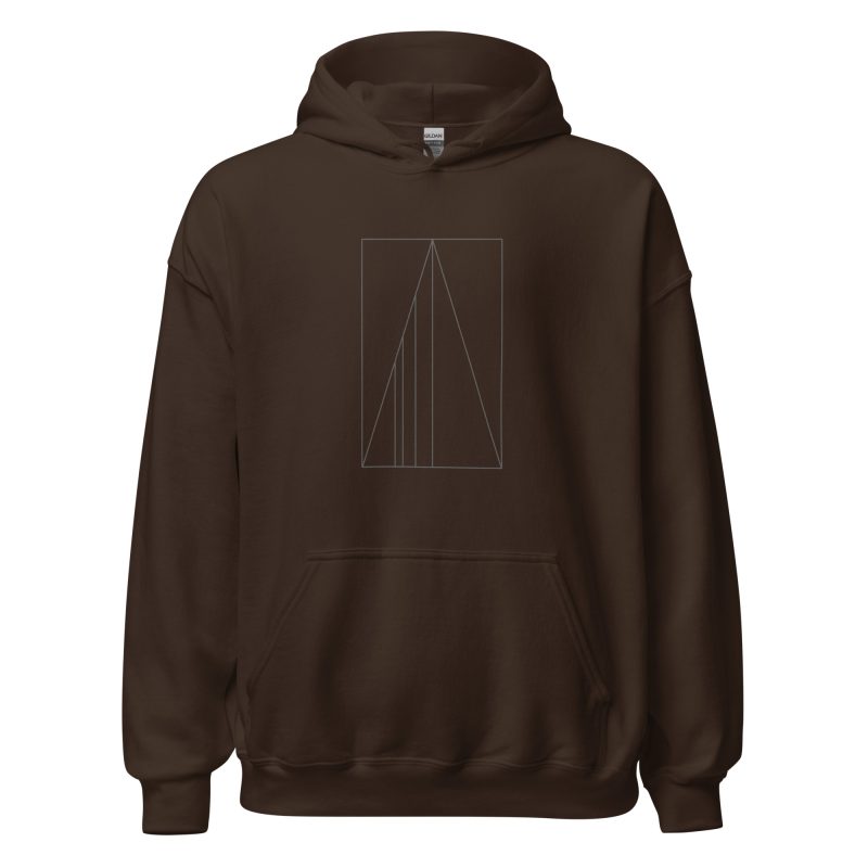 Golden Ratio Minimal Mountains Unisex Hoodie - Image 9