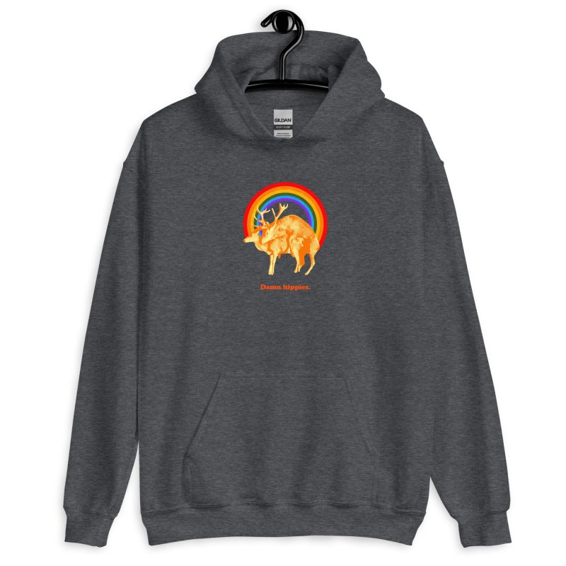 Damn hippies Unisex Hoodie - Image 12