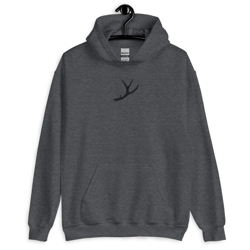 Blacktail Antler Embroidered Unisex Hoodie - Image 10
