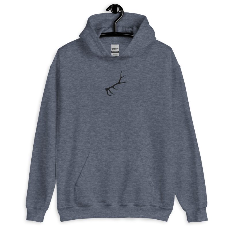 Elk Antler Embroidered Unisex Hoodie - Image 12
