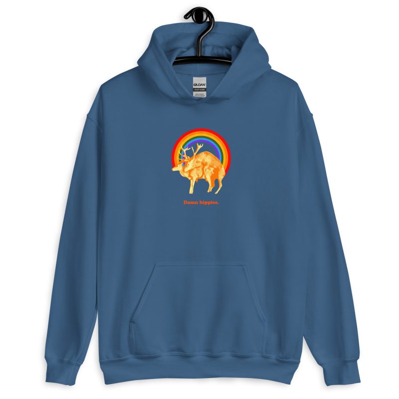 Damn hippies Unisex Hoodie - Image 14