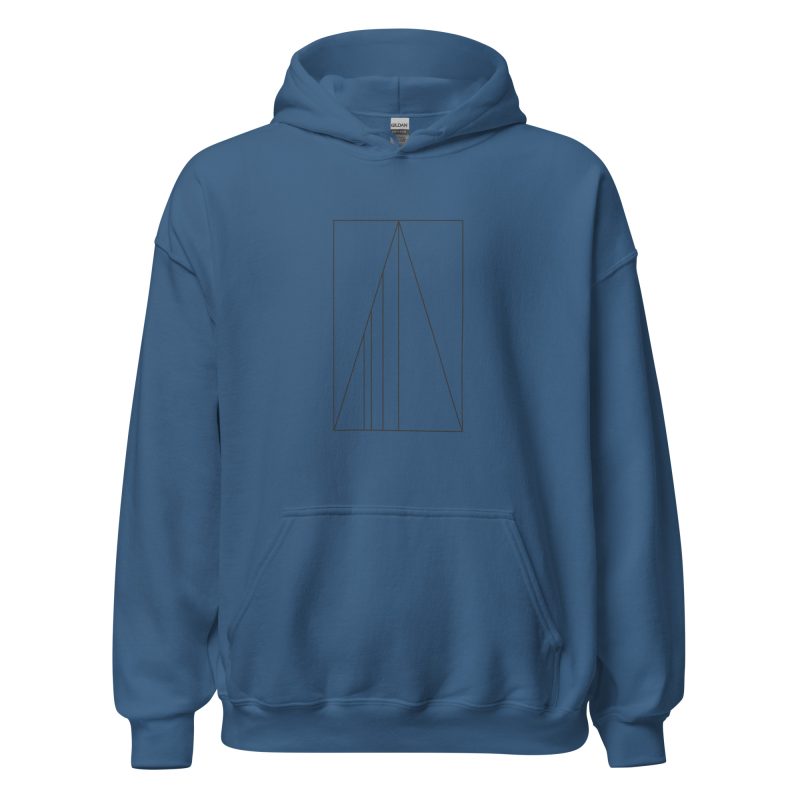 Golden Ratio Minimal Mountains Unisex Hoodie - Image 12