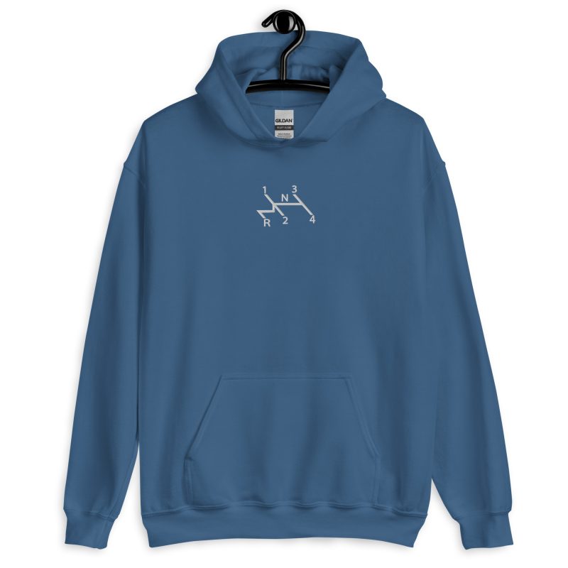 Aircooled Stick Shift Diagram Embroidered Unisex Hoodie - Image 8