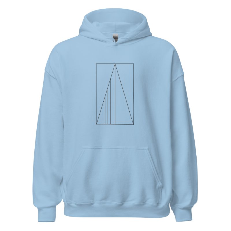 Golden Ratio Minimal Mountains Unisex Hoodie - Image 15