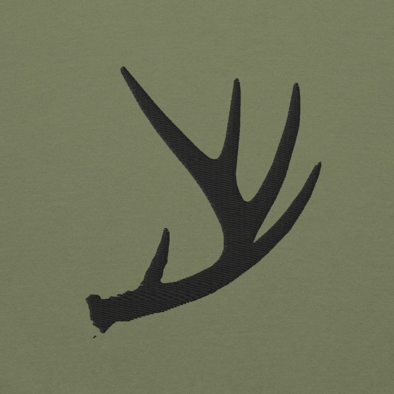 Whitetail Antler Embroidered Unisex Hoodie - Image 7