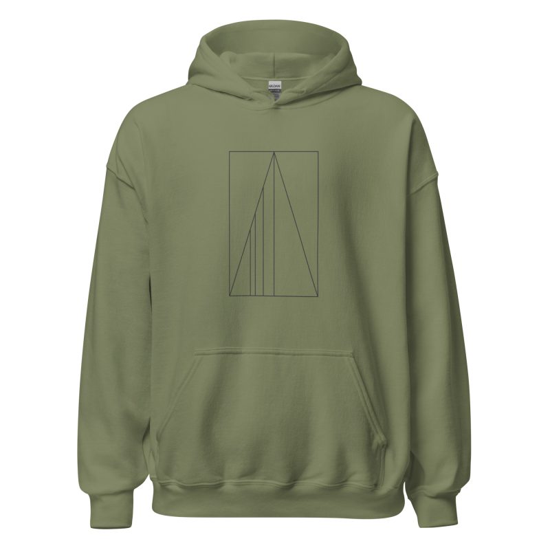 Golden Ratio Minimal Mountains Unisex Hoodie - Image 14
