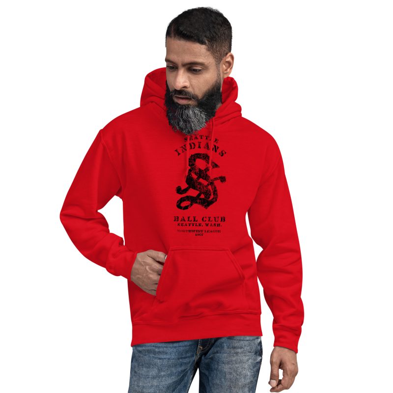 Seattle Indians 1907 Baseball Club Unisex Hoodie - Image 4