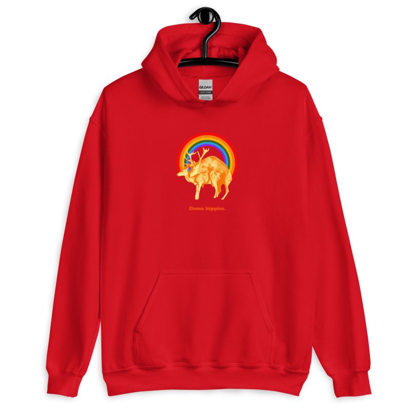 Damn hippies Unisex Hoodie - Image 11