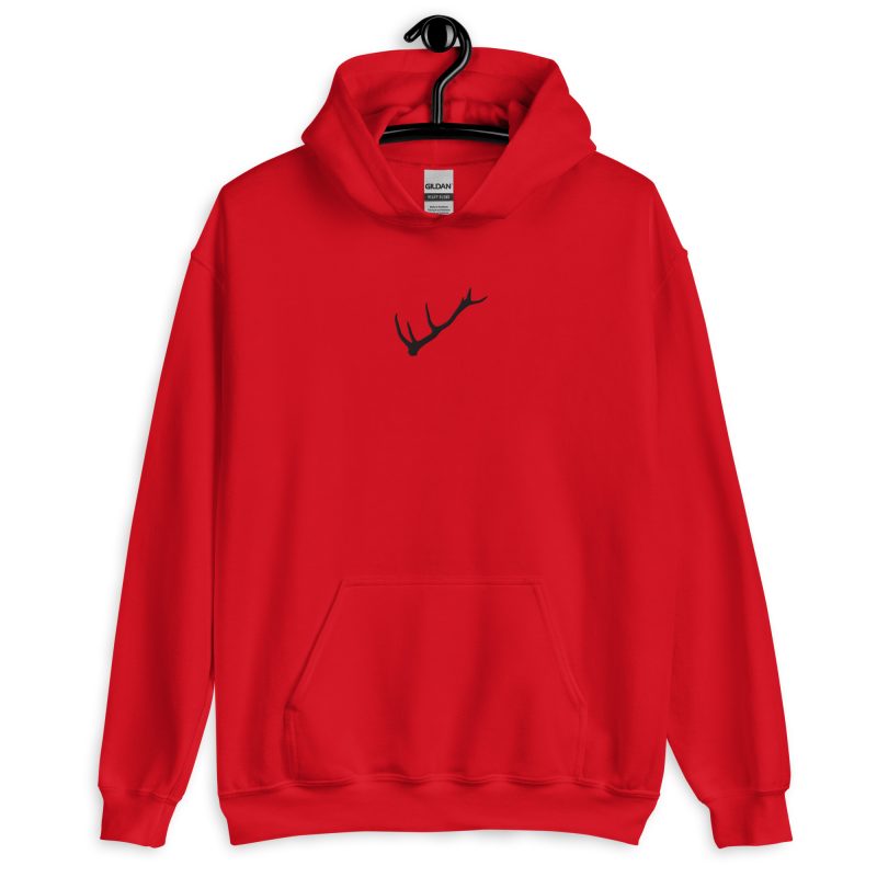Stag Antler Embroidered Unisex Hoodie
