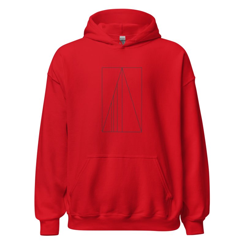 Golden Ratio Minimal Mountains Unisex Hoodie - Image 10