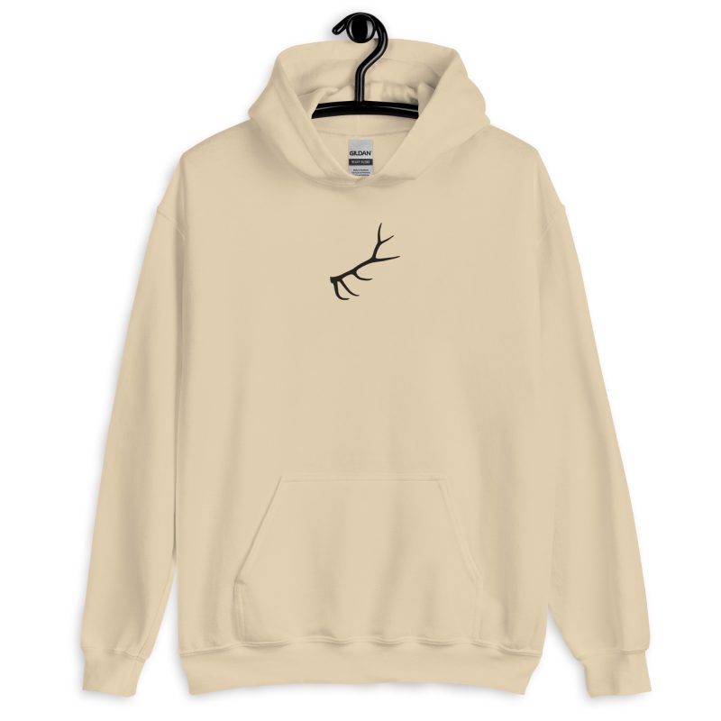 Elk Antler Embroidered Unisex Hoodie - Image 14