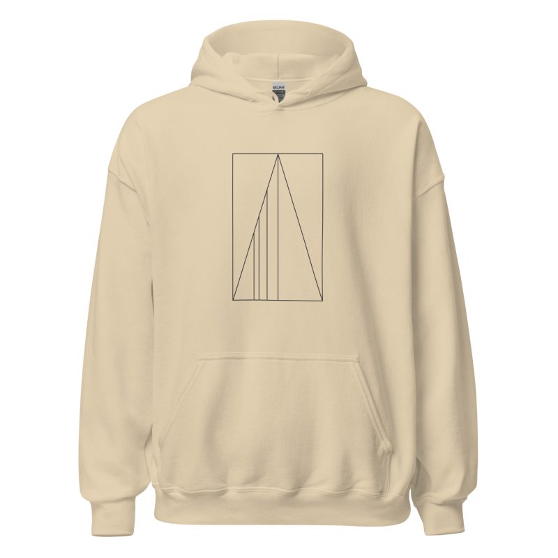 Golden Ratio Minimal Mountains Unisex Hoodie - Image 16