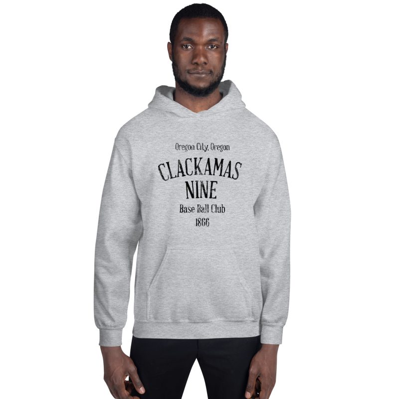 Clackamas Nine Oregon Baseball Club 1866 Unisex Hoodie - Image 3