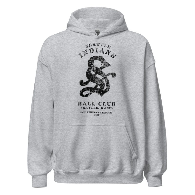 Seattle Indians 1907 Baseball Club Unisex Hoodie - Image 14