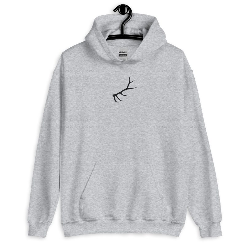 Elk Antler Embroidered Unisex Hoodie - Image 13