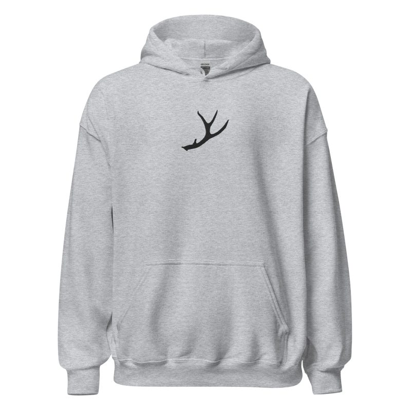 Blacktail Antler Embroidered Unisex Hoodie - Image 7