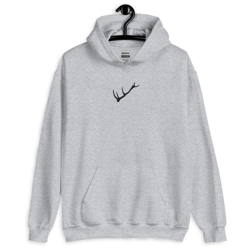 Stag Antler Embroidered Unisex Hoodie - Image 13