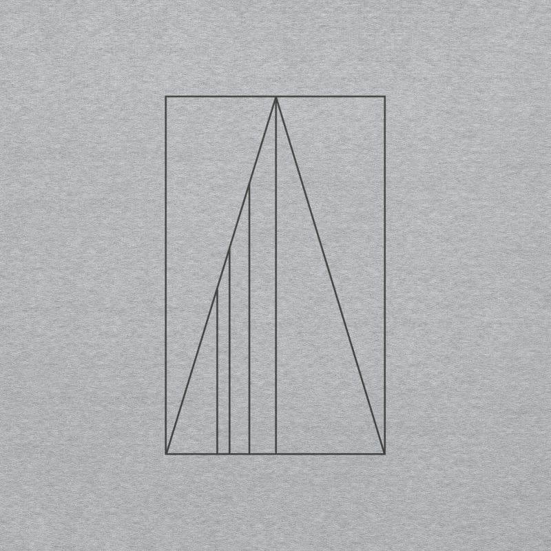 Golden Ratio Minimal Mountains Unisex Hoodie - Image 5