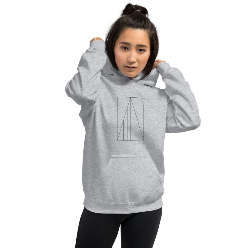 Golden Ratio Minimal Mountains Unisex Hoodie - Image 7