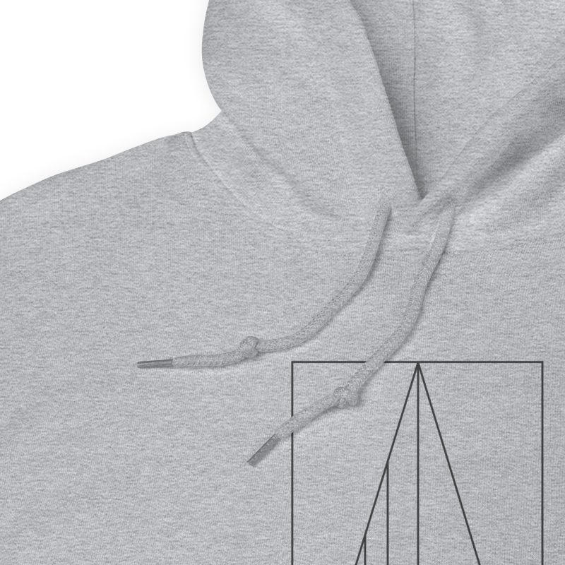 Golden Ratio Minimal Mountains Unisex Hoodie - Image 6