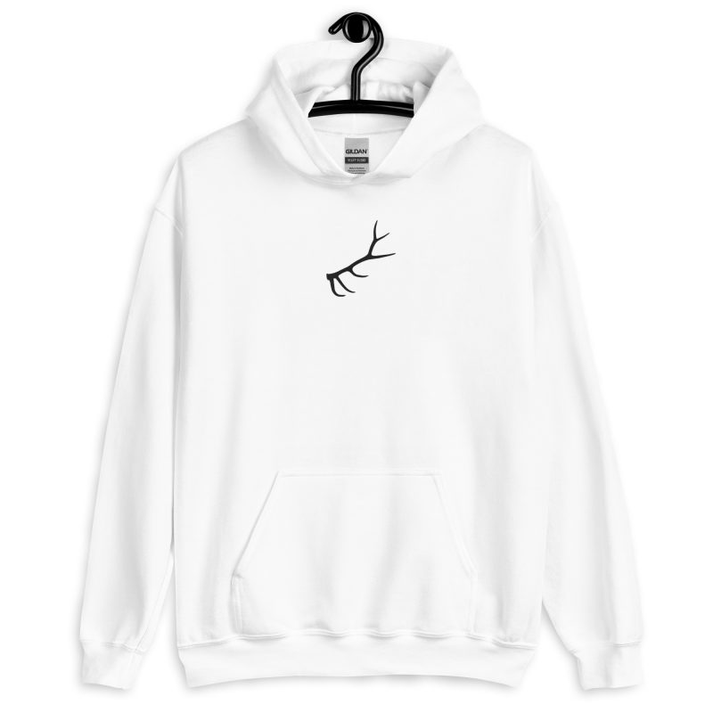 Elk Antler Embroidered Unisex Hoodie - Image 15