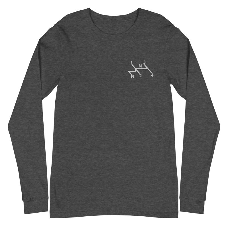 Aircooled Stick Shift Diagram Embroidered Unisex Long Sleeve Tee - Image 15