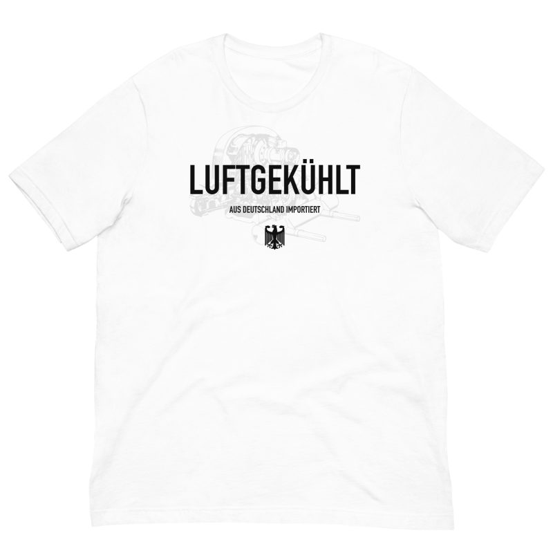 Luftgekühlt Aus Deutschland Importiert / Aircooled Imported from Germany Unisex t-shirt - Image 2
