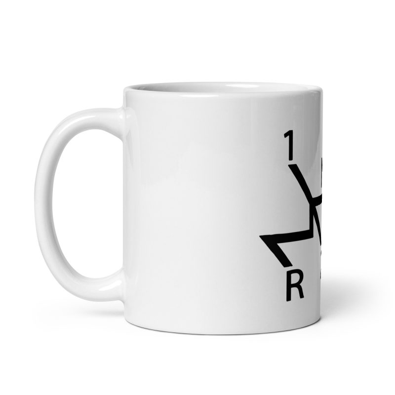 Aircooled Stick Shift Diagram White glossy mug - Image 3