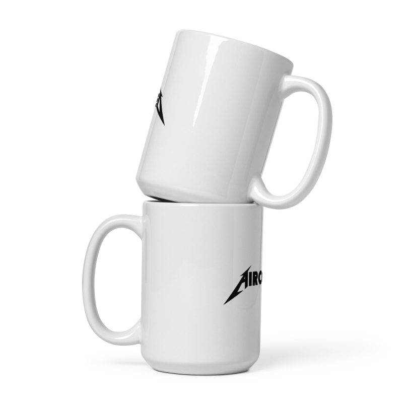 Aircooled Heavy Metal White glossy mug - Image 3