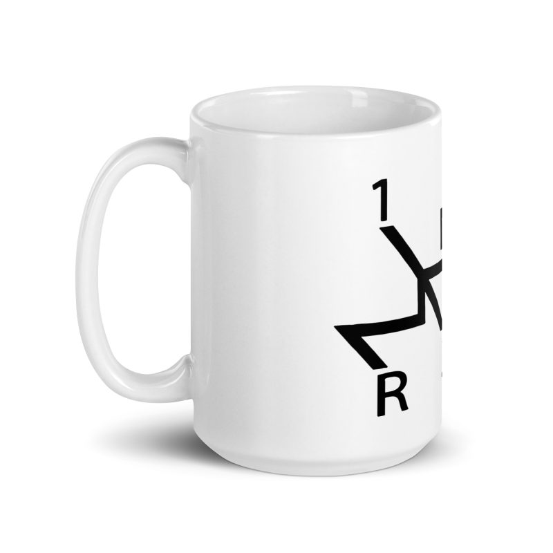 Aircooled Stick Shift Diagram White glossy mug - Image 5