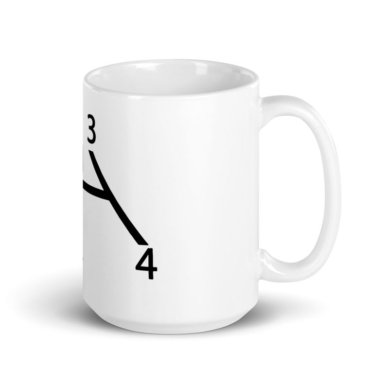 Aircooled Stick Shift Diagram White glossy mug - Image 4