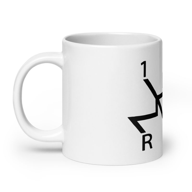 Aircooled Stick Shift Diagram White glossy mug - Image 8