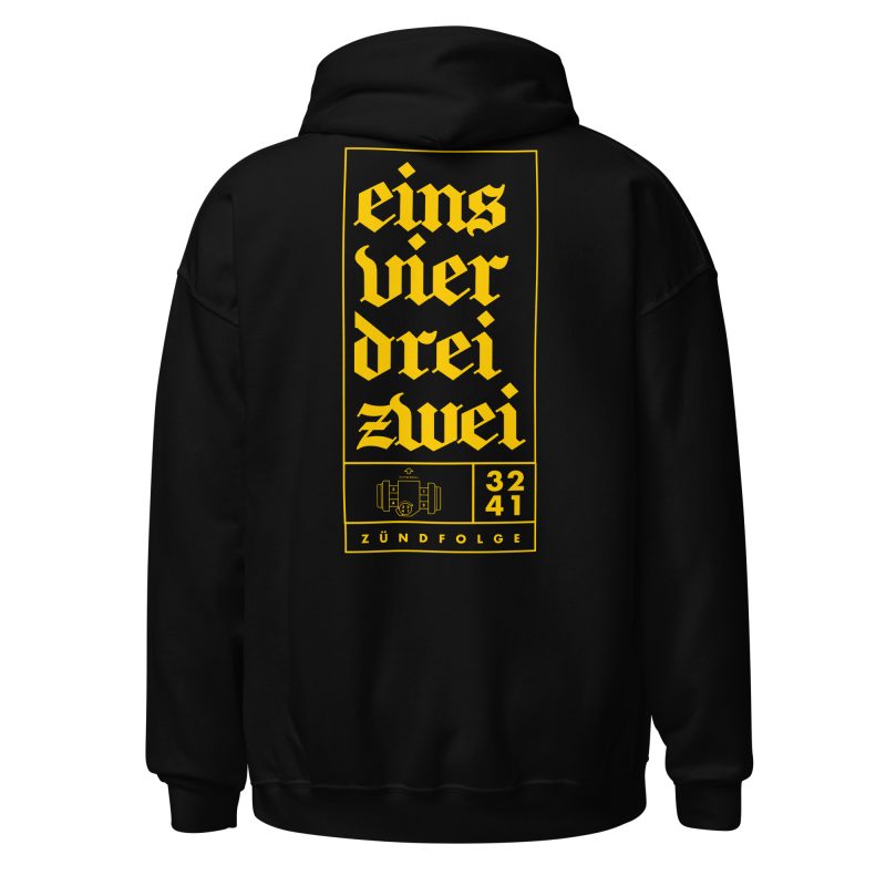 1-4-3-2 Zündfolge Badge Unisex Hoodie - Image 5