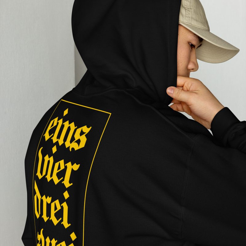 1-4-3-2 Zündfolge Badge Unisex Hoodie - Image 7