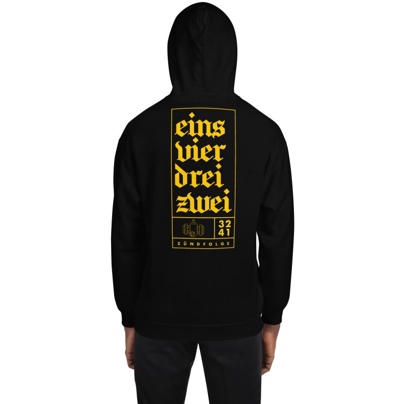 1-4-3-2 Zündfolge Badge Unisex Hoodie - Image 8