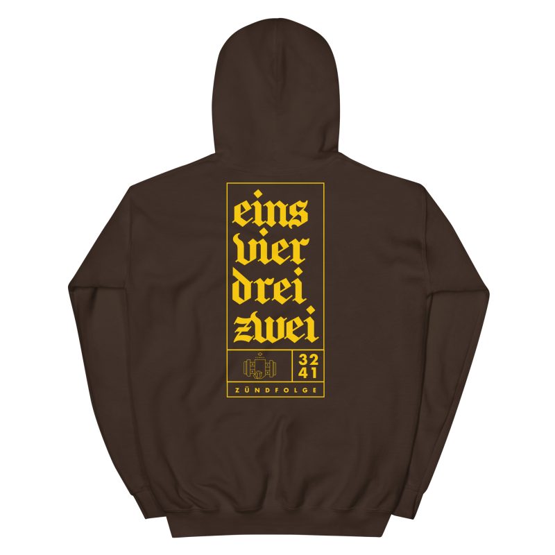 1-4-3-2 Zündfolge Badge Unisex Hoodie - Image 17