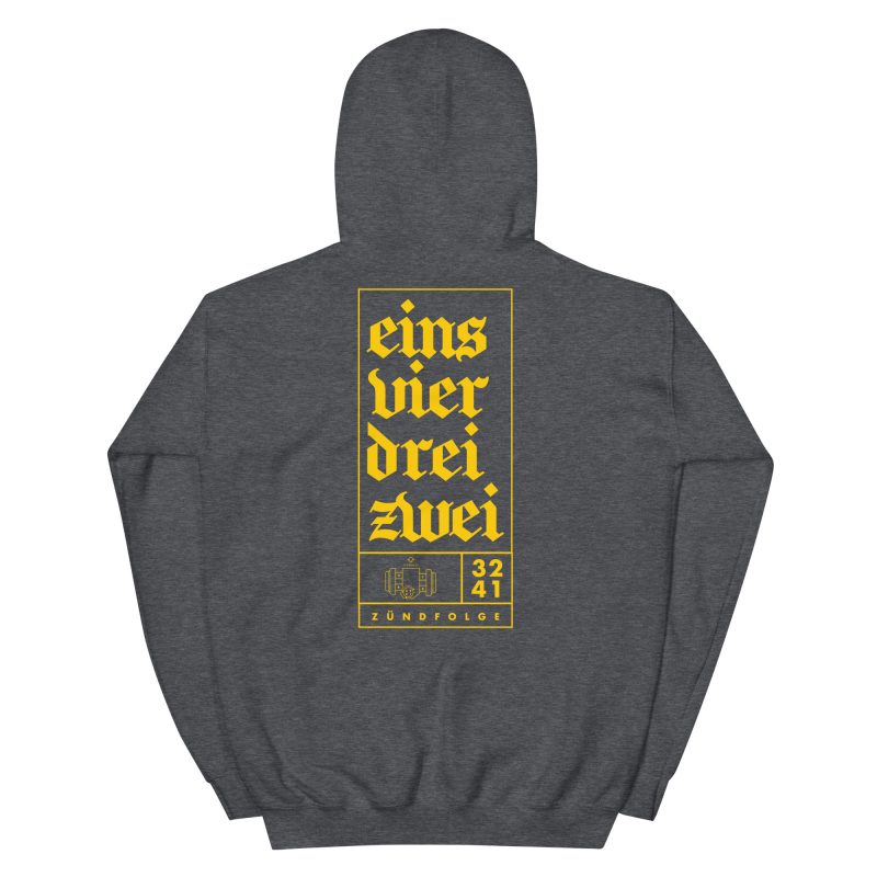 1-4-3-2 Zündfolge Badge Unisex Hoodie - Image 21