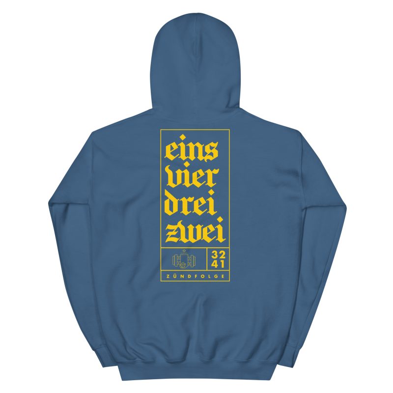 1-4-3-2 Zündfolge Badge Unisex Hoodie - Image 23