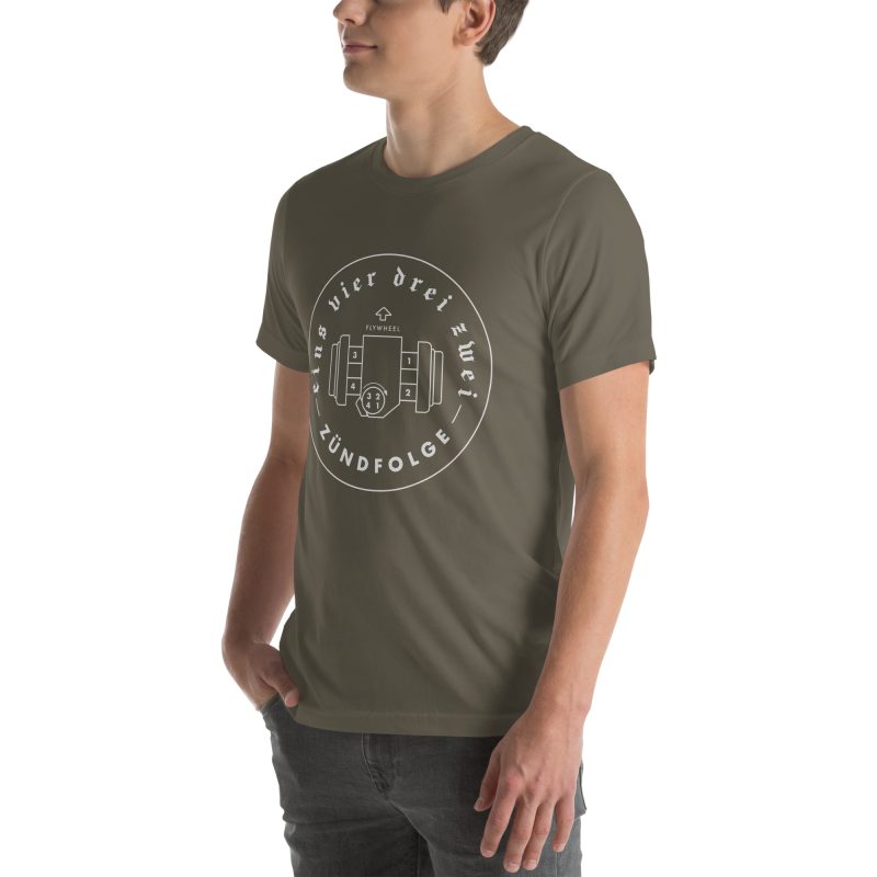 1-4-3-2 Zündfolge Badge Unisex t-shirt - Image 57