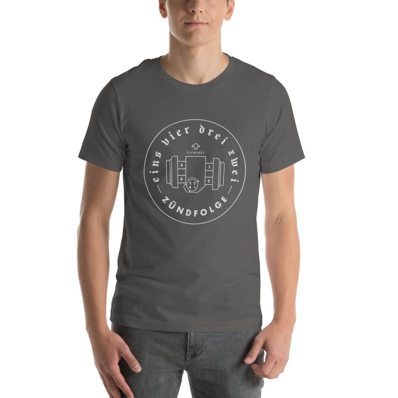1-4-3-2 Zündfolge Badge Unisex t-shirt - Image 48