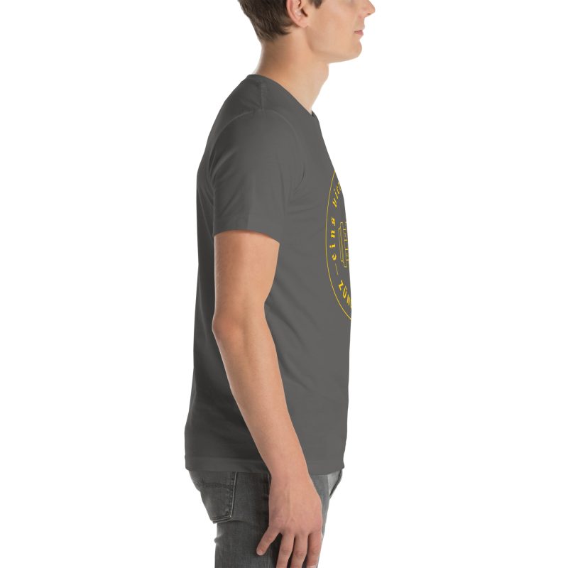 1-4-3-2 Zündfolge Badge Yellow Unisex t-shirt - Image 60