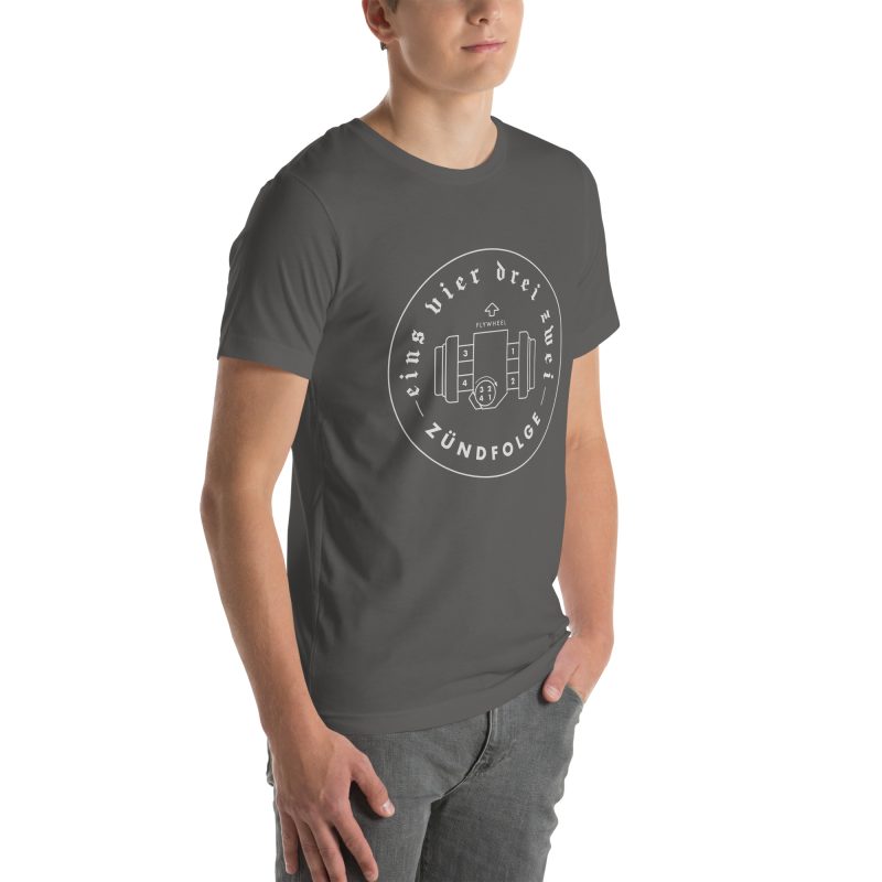 1-4-3-2 Zündfolge Badge Unisex t-shirt - Image 53