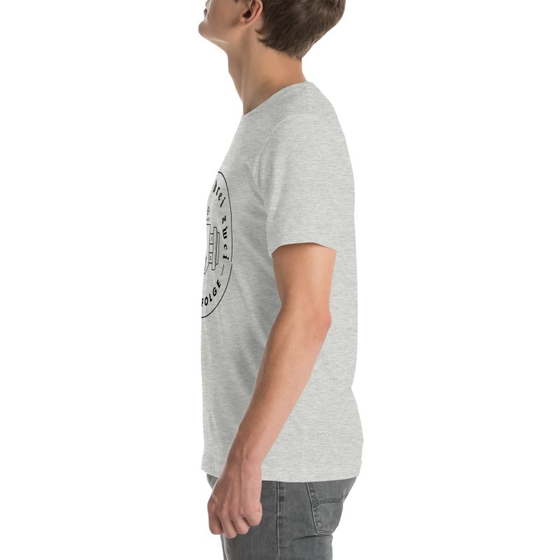 1-4-3-2 Zündfolge Badge Black Unisex t-shirt - Image 78