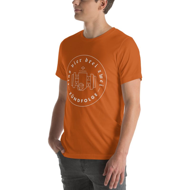 1-4-3-2 Zündfolge Badge Unisex t-shirt - Image 69