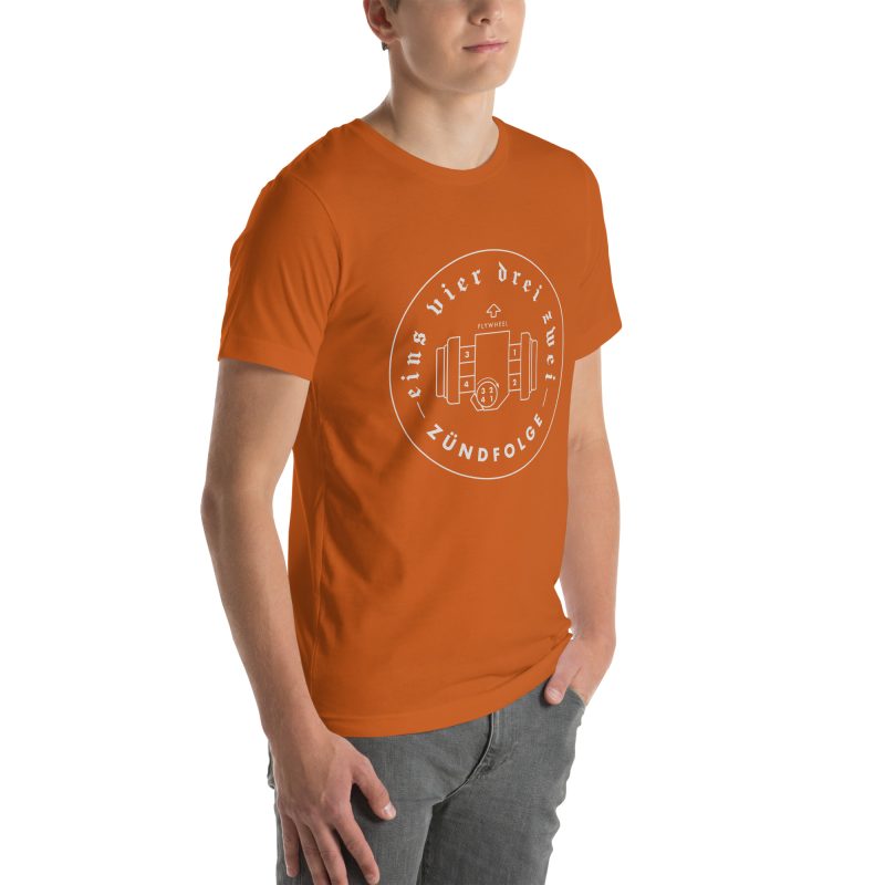 1-4-3-2 Zündfolge Badge Unisex t-shirt - Image 71